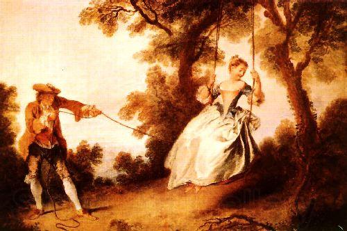 Nicolas Lancret Woman on a Swing